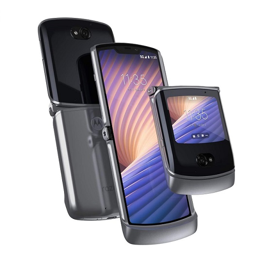 buy Cell Phone Motorola Moto Razr 5G XT2071 256GB - Silver - click for details